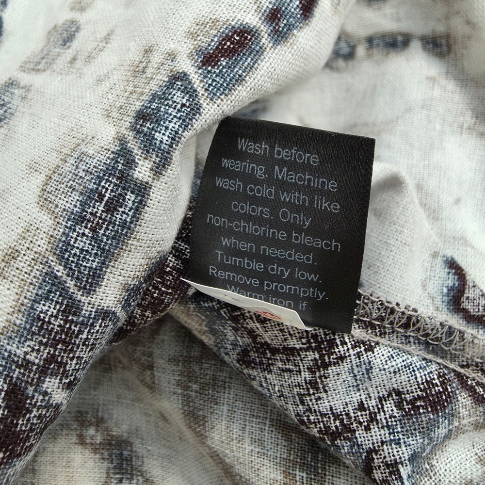 Simply Vera Wang Linen Blend‎ Tie Dye Maxi Dress Sz XL Boho Coastal Resortwear - Picture 9 of 13